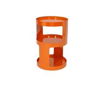 Vente-unique - Table d'appoint en métal - Orange - MARJAK