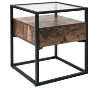 Table D'appoint Mauk Bois Foncé Marron