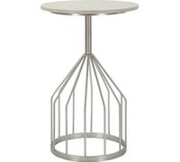 Table d'appoint Mauro Ferretti Ø 37,5x58 cm argenté