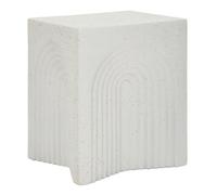 Table d'Appoint Design "Arc" 50cm Blanc