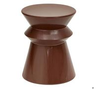Table d'appoint Maya ronde D.35,5cm marron