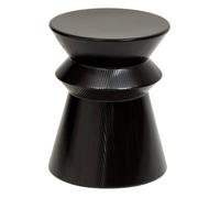 Table d'appoint Maya ronde D.35,5cm noir