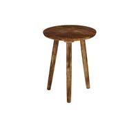 Table d'appoint Mica Decorations Pomante Brun foncé Bois de manguier H46xl38xL38cm