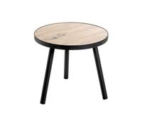 Table d'Appoint "Miranda" 40cm Chêne & Noir