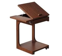 Table D'appoint Mobile De Type U, Table Basse Mobile Multifonctionnelle, Rangement Double Couche pour Petit Espace Canapé, Lit, La Maison, L'hôpital