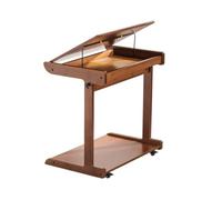 Table d'appoint mobile en forme de C avec roulettes - Petit canapé et table basse pour le salon, le bureau ou l'ordinateur - Design polyvalent et élégant pour économiser de l'espace