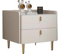 Table d'appoint moderne avec tiroirs - Petite table de chevet blanche pour chambre à coucher, salon, canapé - Meubles de chambre à coucher, B-gris moyen, 40 x 40 x 50 cm