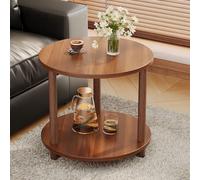 Table d'appoint moderne double face, petite table basse pour salon et chambre à coucher, D 50 x 50 x 48 cm, table d'angle et de chevet, table d'appoint élégante pour canapé