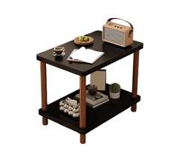 Table D'appoint Moderne En Bois, Bout De Canape Carrée Pour Le Salon, Petite Table Basse, Avec Plateau En Bois À Deux Couches Et Quatre Pieds, Pour Une Chambre, Un Balcon Ou Un Bureau(D,50X50X53CM)