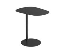 Table d'appoint moderne en forme de C en acier au carbone pour canapé et lit, table basse élégante avec glissière sous design pour salon, bureau et balcon Svart 50 cm