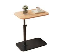 Table d'appoint moderne en forme de C - Hauteur réglable, pivotante à 360°, petite table basse pour canapé, lit ou baignoire - Design élégant et pratique (C45 x 30 cm)