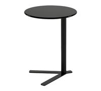 Table d'appoint moderne en forme de C pour le salon, table d'appoint élégante avec glissière sous le design pour canapé, meuble peu encombrant pour les petits espaces