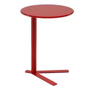 Table d'appoint moderne en forme de C pour salon - Économie d'espace - Table d'appoint avec glissière sous le design pour canapé - Table d'appoint contemporaine avec étagère de rangement