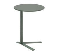Table d'appoint moderne en forme de C pour salon - Économie d'espace - Table d'appoint avec glissière sous le design pour canapé - Table de collation élégante pour canapé