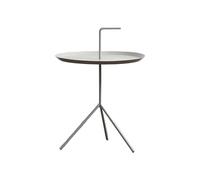 Table D'appoint Moderne En Métal, Bout De Canape Ronde Pour Salon Et Chambre, Petite Table Basse, Structure En Fer Et Métal, Avec Plateau Et Petit Accoudoir Pour Un Déplacement Facile(D,38X38X54CM)