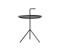 Table D'appoint Moderne En Métal, Bout De Canape Ronde Pour Salon Et Chambre, Petite Table Basse, Structure En Fer Et Métal, Avec Plateau Et Petit Accoudoir Pour Un Déplacement Facile(A,48X48X49.5CM)