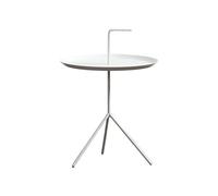 Table D'appoint Moderne En Métal, Bout De Canape Ronde Pour Salon Et Chambre, Petite Table Basse, Structure En Fer Et Métal, Avec Plateau Et Petit Accoudoir Pour Un Déplacement Facile(B,38X38X54CM)
