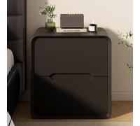 Table d'appoint moderne Nightnd avec 2 Ders Slish - Table basse noire avec poignée dissimulée - Table d'appoint polyvalente pour n'importe quelle pièce - 45 cm de haut