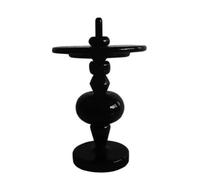 Table d'appoint moderne noire - Table d'appoint multifonctionnelle pour salon, table de chevet élégante et petite table basse, parfaite pour le canapé et la décoration de l'heure du thé