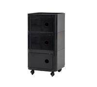 Table d'appoint modulaire avec rangement et roulettes mobiles, table d'appoint DIY pour salle de bain, chambre à coucher et salon