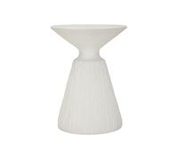 Table d'Appoint Moucheté "Cone" 53cm Blanc