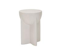 Table d'Appoint Moucheté "History" 48cm Crème