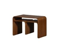 Table d'appoint multifonctionnelle contreplaqué brun Frey