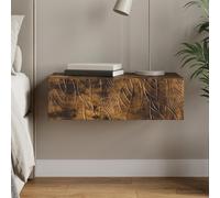 vidaXL Table d'appoint murale Chêne artisanal 59 x 34,5 x 17 cm