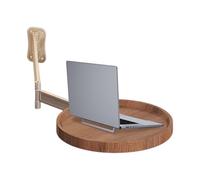 Table d'appoint murale - Bureau rond pliable, station de café, construction en bois et aluminium, rotation à 180 degrés, meuble mural compact, accessoire de pub moderne | Pour le café du magasin de de