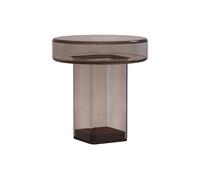Table d'appoint Naked H49 Fumé/Verre