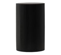 Table d'Appoint Nervurée "Lenox" 50cm Noir