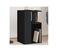 Vidaxl Table D'appoint Noir 35x35x60 Cm Bois D'ingénierie Marron