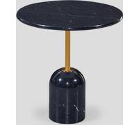 Table d'appoint noire Tables de salon Design rond moderne Console de table