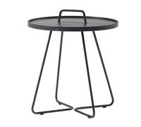 On-The-Move Outdoor table d'appoint petit noir Cane-Line - 5711877074685