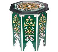 Table D'Appoint Orientale Table Basse Pouf Table À Thé En Bois Table À Fleurs