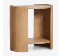 Table d'appoint ovale 50x35 cm en bois de manguier Sidney Bois de Mangue