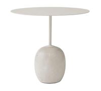 Table d'appoint plateau acier ovale Lato LN9 WxHxD 50x45x40cm
