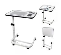 Mobiclinic®, Table d'appoint, Pliable, Hauteur Réglable, Inclinable, pour Ordinateur, Canapé, Lit, Bord Antidérapant, roulettes 360° avec Freins, Forme en C, Cumbre