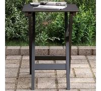 Table d'appoint pliable noir bois de peuplier massif