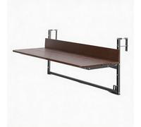 Table d'appoint Pliable pour Balcon - Table de Bar extérieure Suspendue sans perçage, Aspect Bois imperméable, Table d'appoint Peu encombrante pour terrasse, Jardin, Balcon - 100 cm (39,4 po