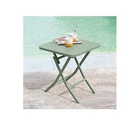 Table D'appoint Carrée Pliante Greensboro Olive - 40 X 40 Cm - Hespéride Multicolore