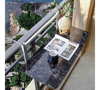 Table d'appoint pliante d'extérieur pour économiser de l'espace - Bureau monté sur pied - Parfait pour les petits espaces - Utilisation durable et élégante