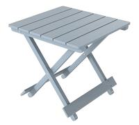 Table d'appoint pliante en bois Outsunny, petite table de jardin légère avec plateau à lattes, tables basses pliantes portables pour balcon, patio ou terrasse, gris clair