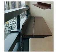 Table d'appoint Pliante et réglable pour Balustrade d'extérieur, Table Murale Pliable, Table de Bar Gain de Place pour Balustrade (L 27 cm, l 80 cm)