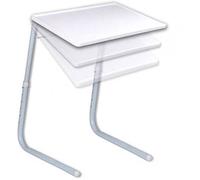 Table d'appoint pliante MODEZVOUS Foldy Table - Blanc - Multiples positions - Plateau TV - Tablette - Lit