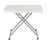 Table d'appoint pliante pratique à hauteur variable moderne va trés bien au bout du canapé - ERROLVES - Blanc - 76*50*74 CM