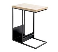 Table d'Appoint Porte Revues "Marie" 60cm Naturel & Noir