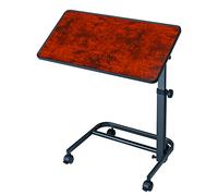 Table d'appoint pour Lit ou Canapé, Couleur Noix, Plateau de table 40 x 60 cm