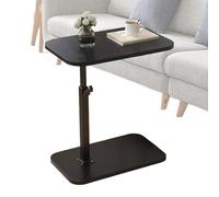 Table d'appoint pour petit canapé - Table basse C, support de canapé utilitaire mobile | Plateau de roulement réglable en hauteur, table finale pivotante pour pièces compactes, station D