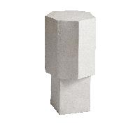 NORR 11 Table d'appoint Quartz craie H 50cm x Ø 25cm